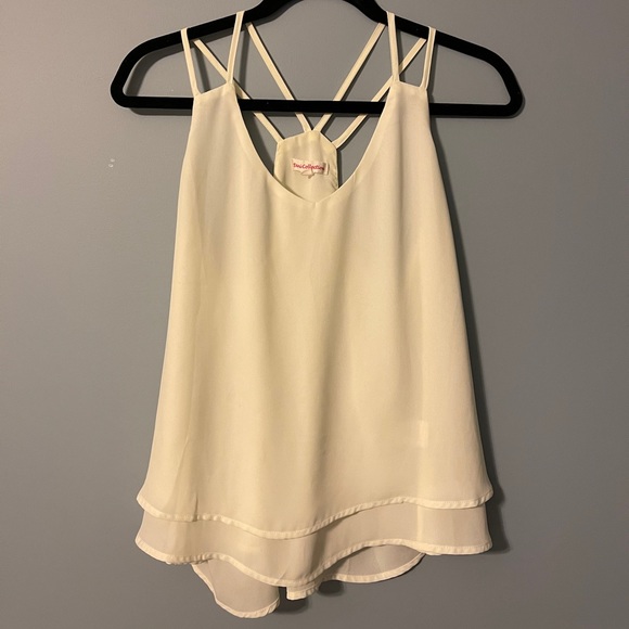 White strappy tank top - Picture 1 of 4